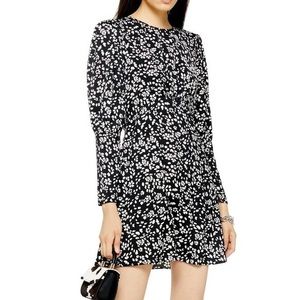Austin Long Sleeve Open Back Floral Minidress